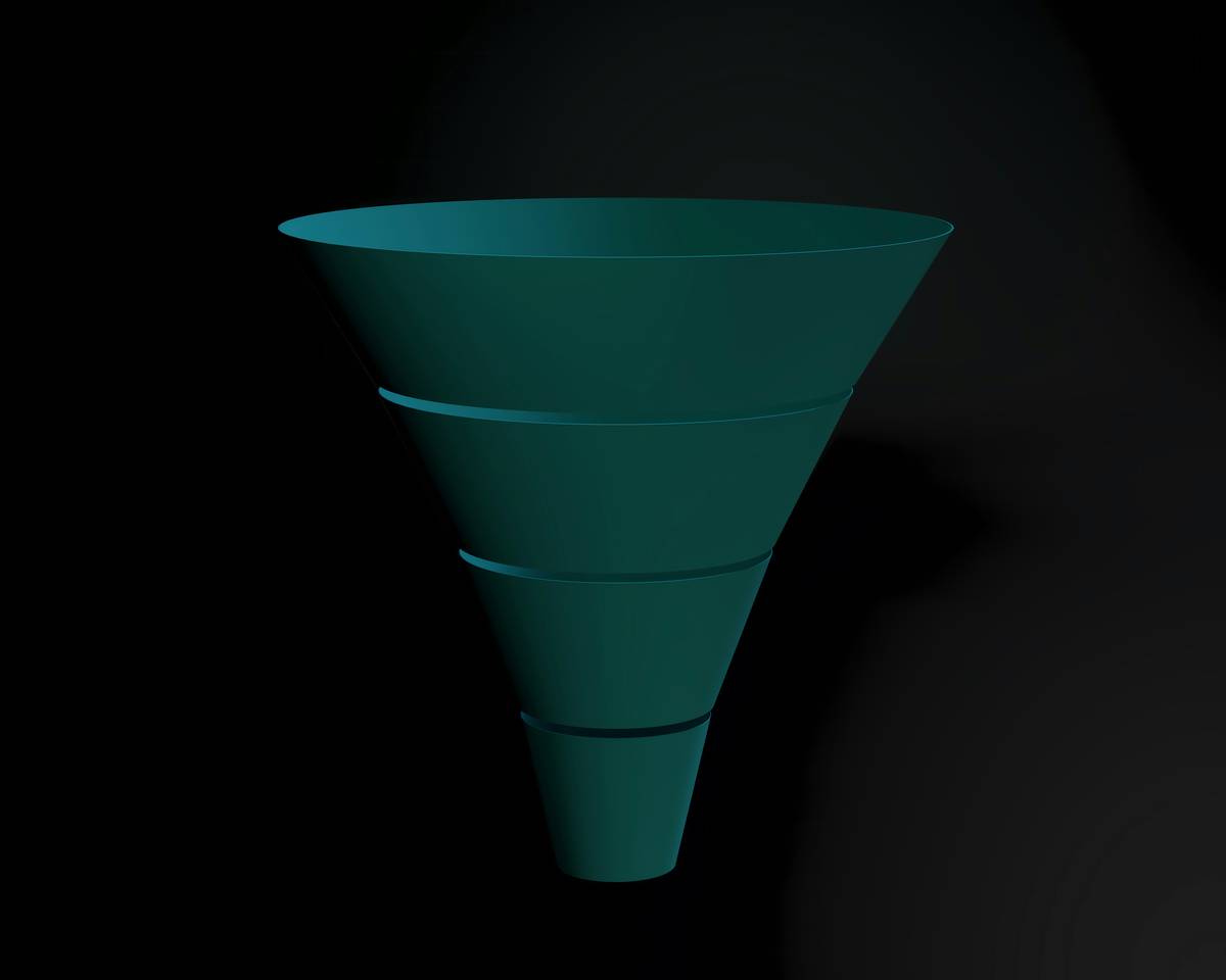 conversion rate optimization dashboard showing funnel drop-off points in an online course sales process